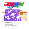 HADDIY Juego de plantillas de dibujo para niños 20
