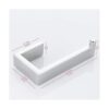 JunSun Soporte rectangular para papel higiénico de acero