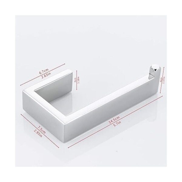 JunSun Soporte rectangular para papel higiénico de acero