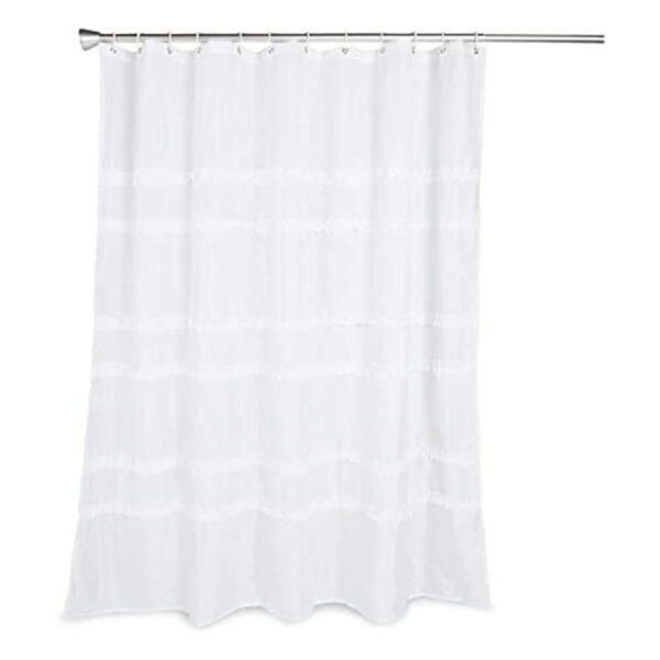 Juego de cortinas de ducha con 12 ganchos decoración_1