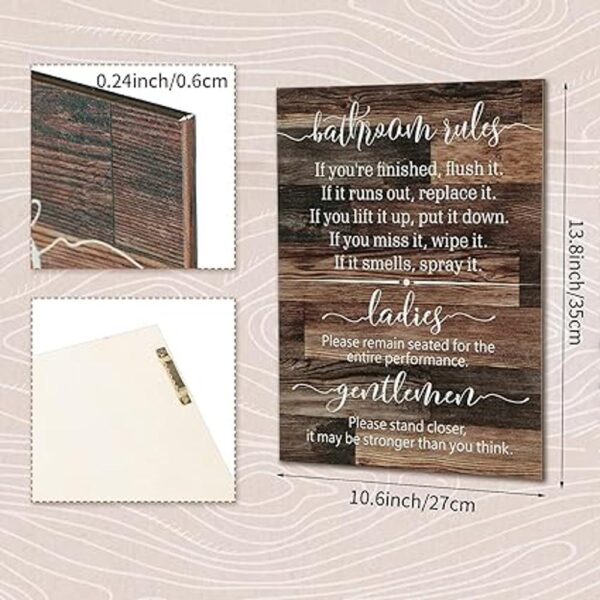 Letreros de baño divertidos para decoración de puerta de