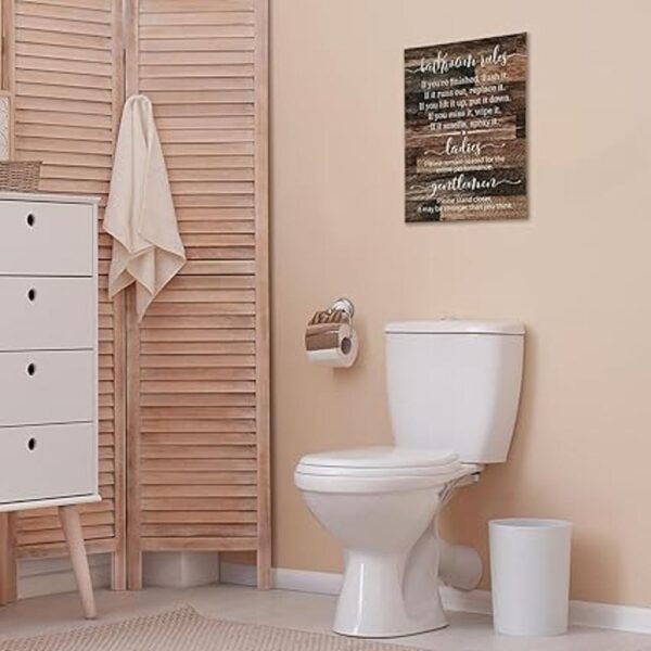 Letreros de baño divertidos para decoración de puerta de