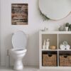 Letreros de baño divertidos para decoración de puerta de