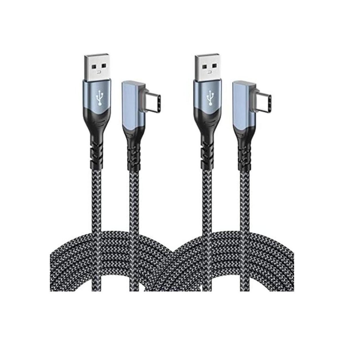 OKRAY Cable USB tipo C de 90 grados ángulo recto de 10