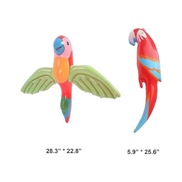 4 piezas inflables loro volador colorido inflable pájaros