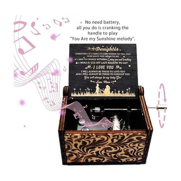 HEZNZXQ Caja de música de madera cajas de música You are_2