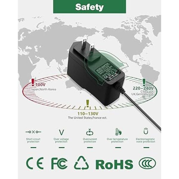 JOVNO Fuente de alimentación de 12 V 1 A 100 a 240 V CA_4