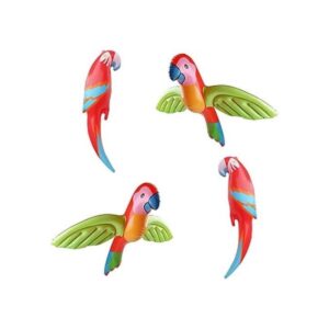 4 piezas inflables loro volador colorido inflable pájaros