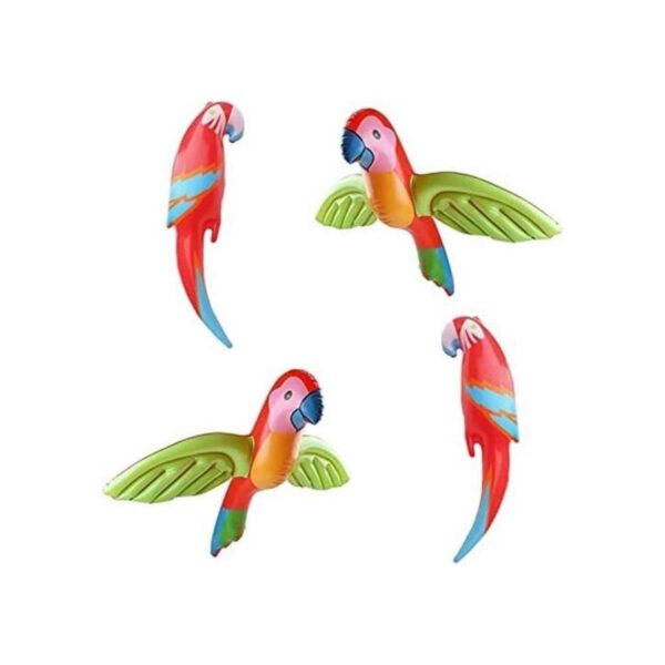 4 piezas inflables loro volador colorido inflable pájaros
