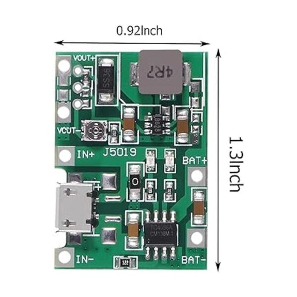 Módulo de cargador de batería USB TP4056 3.7V 4.2V a 9V 5V_2
