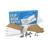 Papel de libro abatible en blanco con agujeros 240 hojas_1