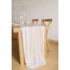 Lookein Camino de mesa de gasa blanca de 10 pies mantel