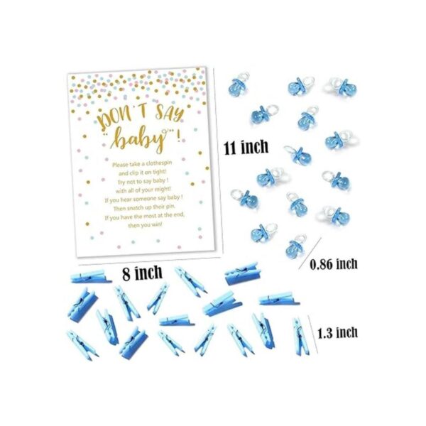 Dont Say Baby Shower Pinza para ropa para niños incluye