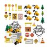 Juego de 27 piezas de decoración de pasteles de vehículos_1