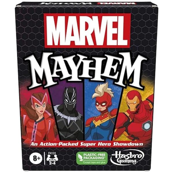 Juego de cartas de Marvel Mayhem con superhéroes de_1