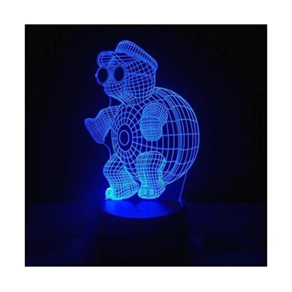 Luz nocturna LED de ilusión óptica 3D lámpara de_1