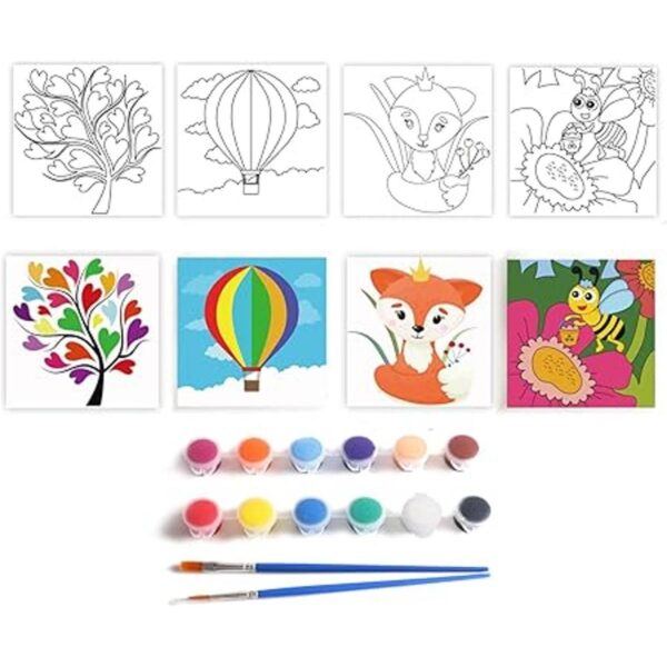 Aosemili Juego de pintura acrílica para niños 4 paneles_1