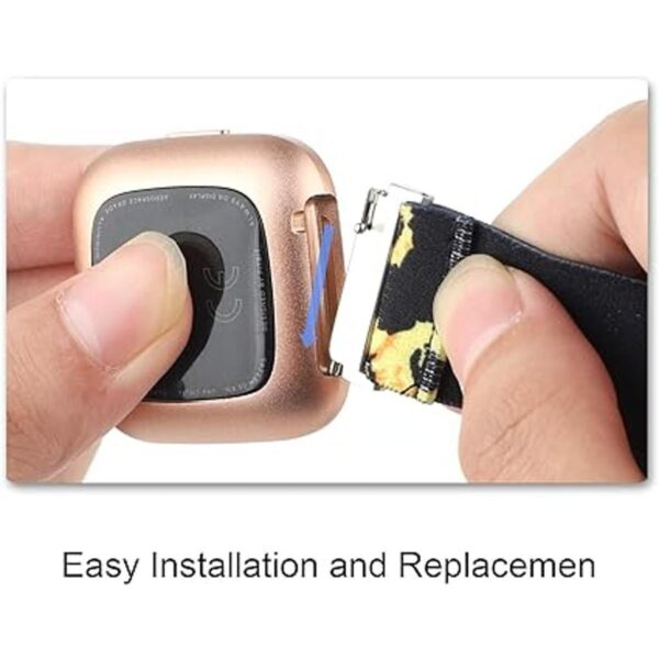 Correa de reloj elástica ajustable compatible con Fitbit_5