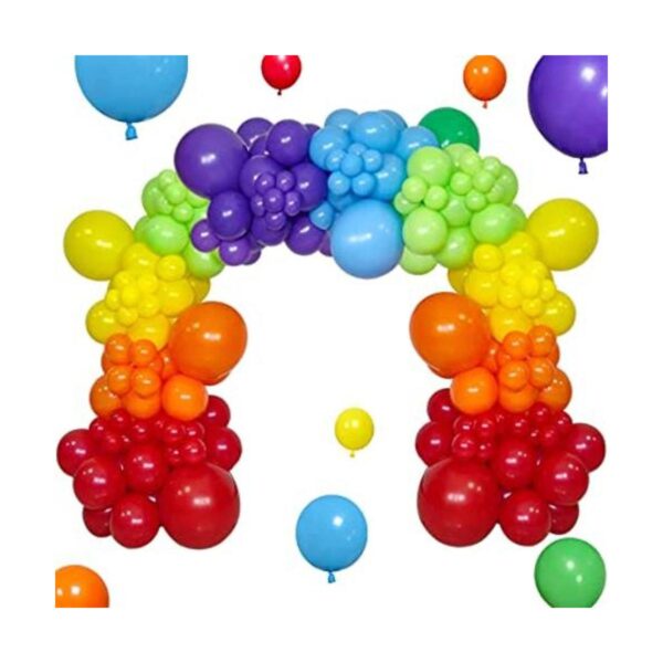 KAWKALSH Kit de arco de globos de arco iris 111 piezas de_1