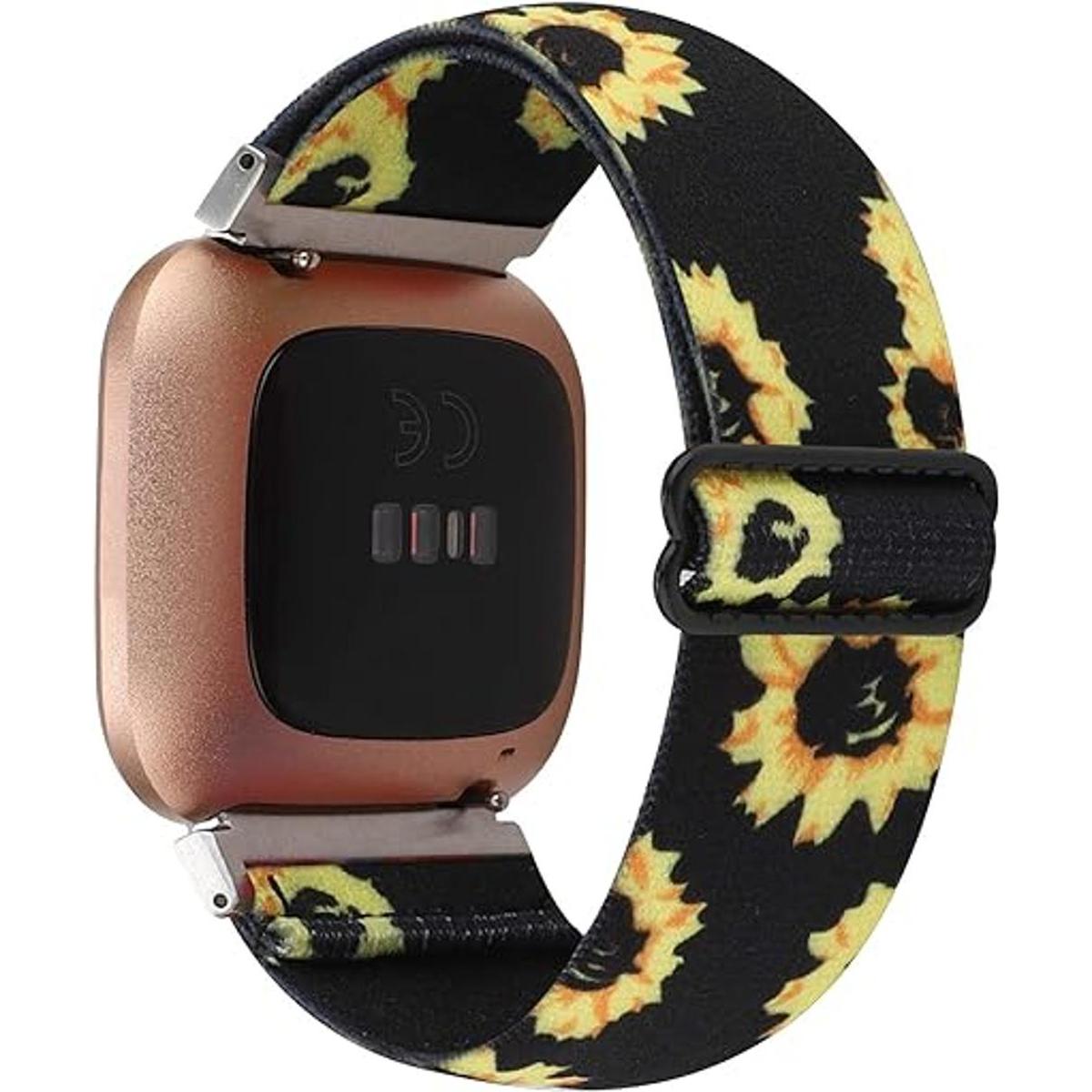 Correa de reloj elástica ajustable compatible con Fitbit