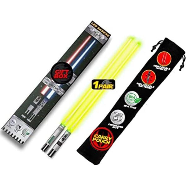 Light Up Star Wars Palillos de sable con luz LED