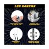 Light Up Star Wars Palillos de sable con luz LED