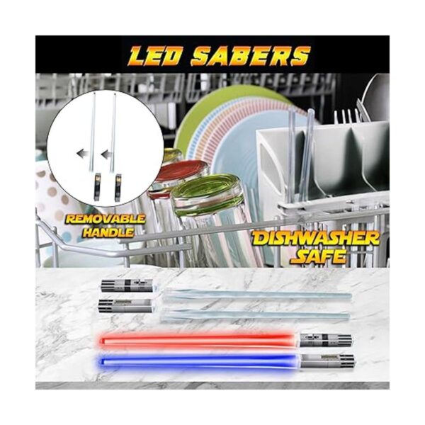 Light Up Star Wars Palillos de sable con luz LED