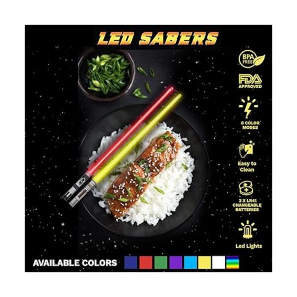 Light Up Star Wars Palillos de sable con luz LED