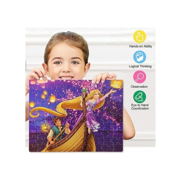 LELEMON Rompecabezas de princesa Disney en una caja de_4