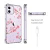 HEYORUN Cherry Blossom Clear Case Fit for iPhone 12_3
