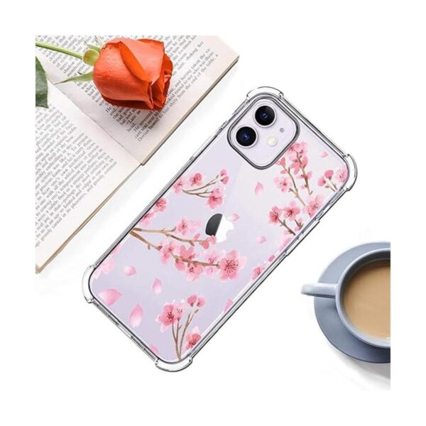HEYORUN Cherry Blossom Clear Case Fit for iPhone 12_5