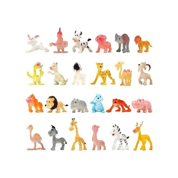 Juguetes a granel de animales 24 piezas de mini figuras_2