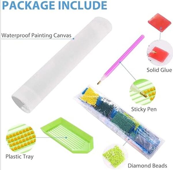 Kit de pintura de diamante 5D con diseño de ala de ángel