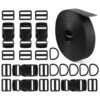 Correa de hebillas de 1 pulgada correas de nailon de 6