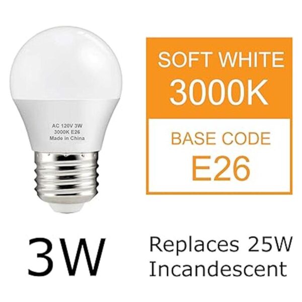 J.LUMI BPC4503 Bombillas LED de 3 W equivalente a 25 W_2
