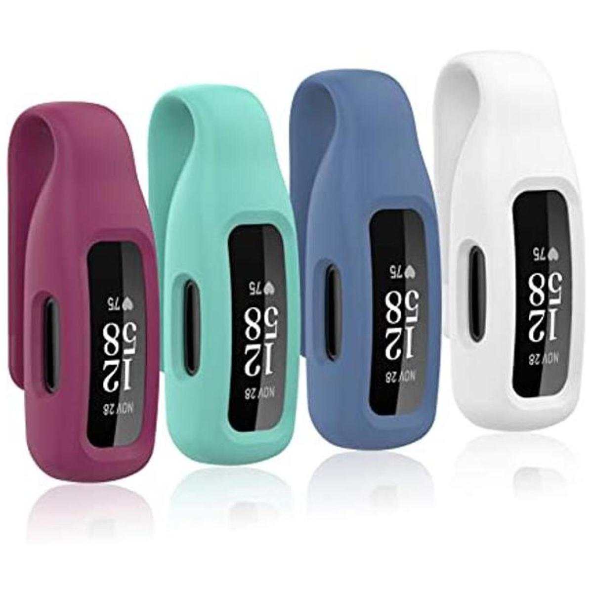 Huadea Paquete de 4 fundas de clip compatibles con Fitbit