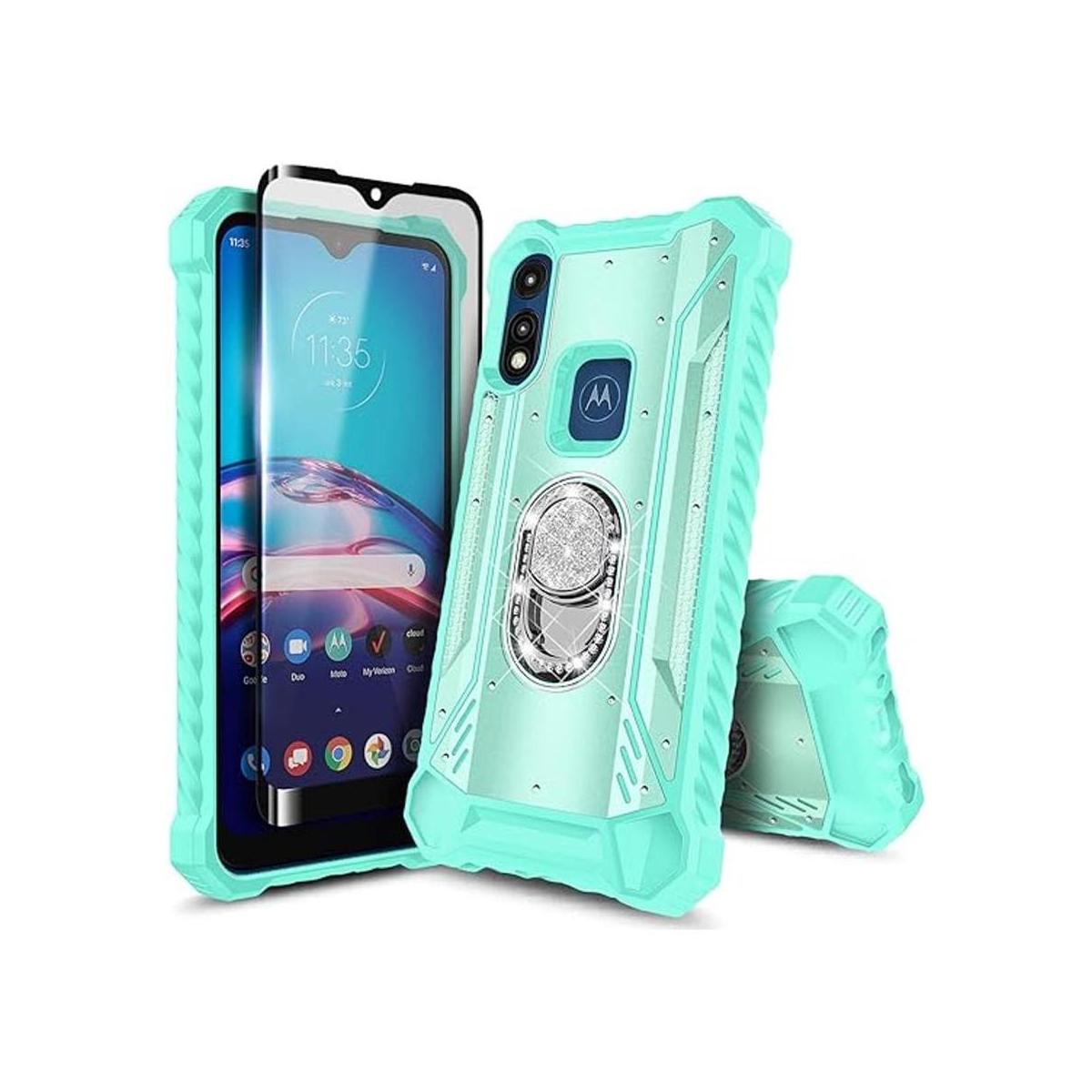 EBegan Funda para Moto E 2020 con protector de pantalla