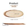 FEZZIA Rebanadas de madera natural 3 piezas de forma_2