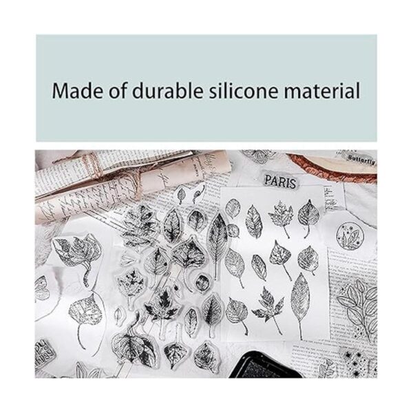 Muulaii 6 hojas de tarjetas de sello de silicona