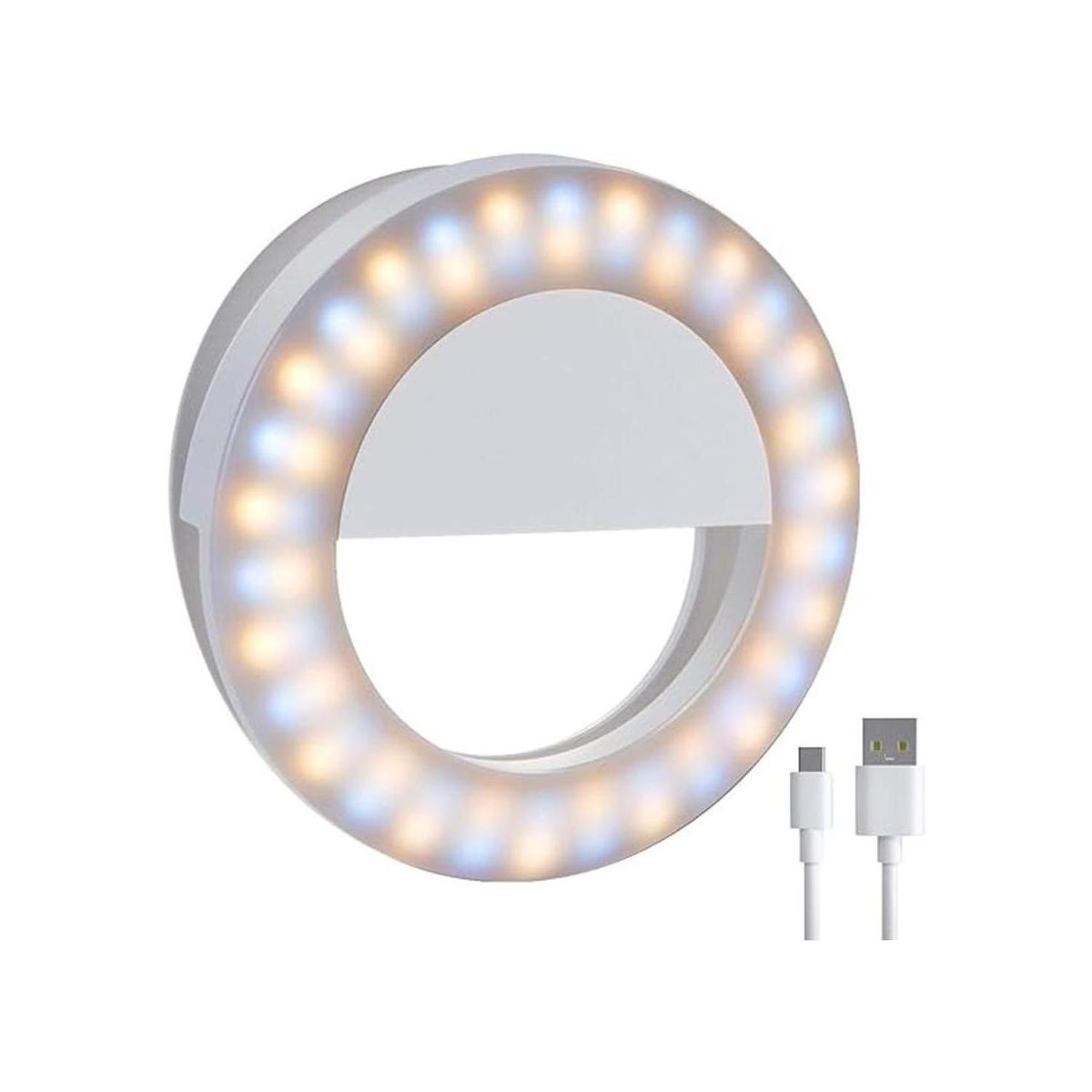 Meifigno Anillo de luz para selfie 3 modos de luz