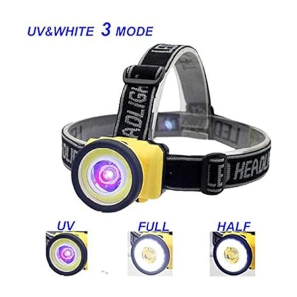 Linterna LED 395nm UV Blacklight y blanco Spot Scorpions