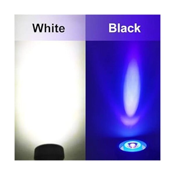 Linterna LED 395nm UV Blacklight y blanco Spot Scorpions