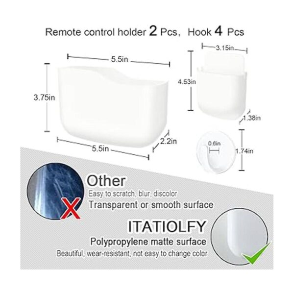 Juego de soporte de pared para control remoto organizador_5