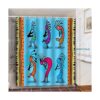 Gdmoon Egipto Cortina de ducha africana Kokopelli azul