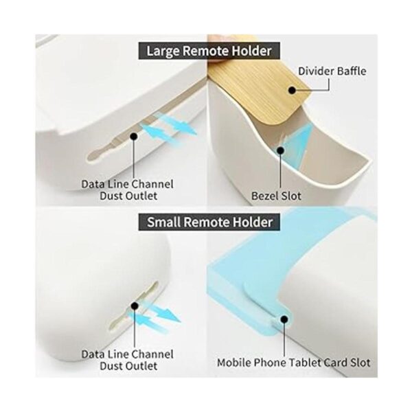 Juego de soporte de pared para control remoto organizador_4