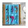Gdmoon Egipto Cortina de ducha africana Kokopelli azul
