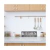 Letrero de madera de cocina el corazón del hogar