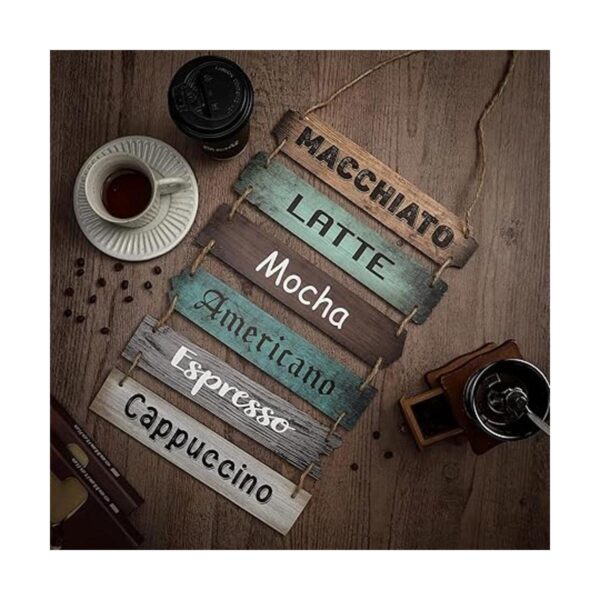 Letrero de café para decoración de barra de café