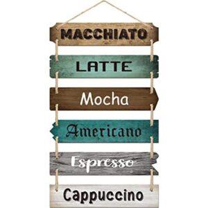 Letrero de café para decoración de barra de café