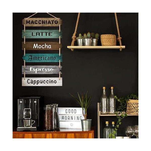 Letrero de café para decoración de barra de café